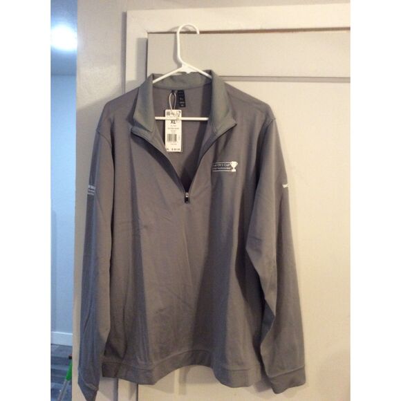 NWT Adidas Woodcreek Golf Club Mens Gray Light jacket Mayor's Cup XL - Picture 1 of 5
